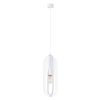 Lustre Acier Blanc E27 1 Nicus