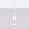 Lustre Acier Blanc E27 1 Nicus