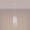 Lustre Acier Blanc E27 1 Nicus