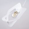 Lustre Acier Blanc E27 1 Nicus