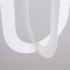 Lustre Acier Blanc E27 1 Nicus
