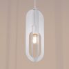 Lustre Acier Blanc E27 1 Nicus
