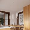 Lustre Acier Blanc E27 1 Nicus