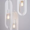 Suspension Acier Blanc E27 3 Nicus