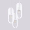 Suspension Acier Blanc E27 3 Nicus