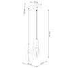 Suspension Acier Blanc E27 3 Nicus