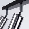 Plafonnier Acier Noir/Chromé GU10 3 Winx Line