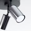 Plafonnier Acier Noir/Chromé GU10 3 Winx