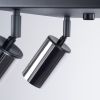 Plafonnier Acier Noir/Chromé GU10 4 Winx