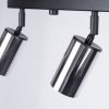 Plafonnier Acier Noir/Chromé GU10 4 Winx Line