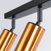 Plafonnier Acier Noir/Cuivre GU10 3 Winx Line