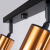 Plafonnier Acier Noir/Cuivre GU10 4 Winx Line