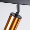 Plafonnier Acier Noir/Cuivre GU10 4 Winx Line