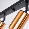 Plafonnier Acier Noir/Cuivre GU10 6 Winx Line