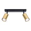 Plafonnier Acier Or/Noir GU10 2 Winx