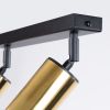 Plafonnier Acier Or/Noir GU10 2 Winx