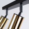 Plafonnier Acier Or/Noir GU10 3 Winx Line