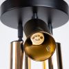 Plafonnier Acier Or/Noir GU10 3 Winx