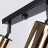 Plafonnier Acier Or/Noir GU10 4 Winx Line