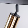 Plafonnier Acier Or/Noir GU10 6 Winx Line