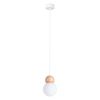 Suspension Verre Blanc/Bois Naturel G9 1 Pekka