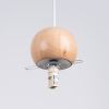 Suspension Verre Blanc/Bois Naturel G9 1 Pekka
