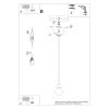 Suspension Verre Blanc/Bois Naturel G9 1 Pekka