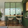 Suspension Verre Blanc/Bois Naturel G9 3 Pekka