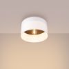 Plafonnier Tissu Blanc/Marron Foncé E27 1 Telesto