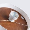 Plafonnier Tissu Blanc/Marron Foncé E27 1 Telesto