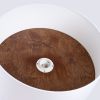 Plafonnier Tissu Blanc/Marron Foncé E27 1 Telesto