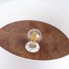 Plafonnier Tissu Blanc/Marron Foncé E27 1 Telesto