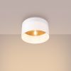Plafonnier Tissu Blanc/Marron Clair E27 1 Telesto
