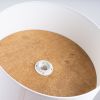 Plafonnier Tissu Blanc/Marron Clair E27 1 Telesto