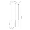 Suspension Acier Noir G9 3 Prysm Line