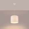 Suspension Tissu Blanc E27 1 Nova 30