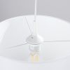 Suspension Tissu Blanc E27 1 Nova 30