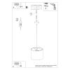 Suspension Tissu Noir E27 1 Nova 30