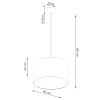 Suspension Tissu Noir E27 1 Nova 40