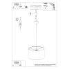 Suspension Tissu Noir E27 1 Nova 40
