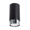 Plafonnier Acier Noir/Chromé GU10 1 Nero 12.5
