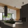 Plafonnier Acier Noir/Chromé GU10 1 Nero 12.5