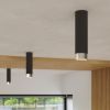 Plafonnier Acier Noir/Chromé GU10 1 Nero 12.5
