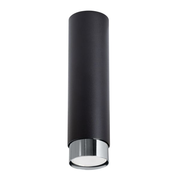 Plafonnier Acier Noir/Chromé GU10 1 Nero 22.5