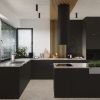 Plafonnier Acier Noir/Chromé GU10 1 Nero 22.5