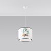 Suspension PVC Multicolore E27 1 Licorne 30