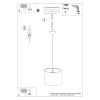 Suspension PVC Multicolore E27 1 Licorne 30