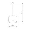 Suspension PVC Blanc noir E27 1 Football B40