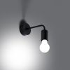 Applique Acier Noir E27 1 Norah
