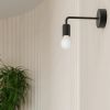Applique Acier Noir E27 1 Norah